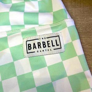 THE BARBELL CARTEL CHECKERED MINT GREEN 💚